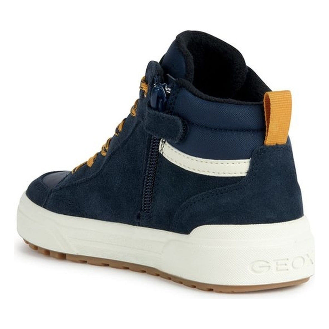 Geox boys navy, yellow weemble booties | Vilbury London