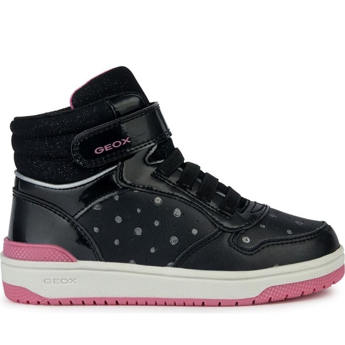 Geox girls black, fuchsia washiba booties | Vilbury London