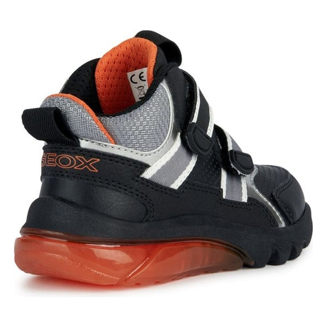 Geox boys black, orange ciberdron booties | Vilbury London