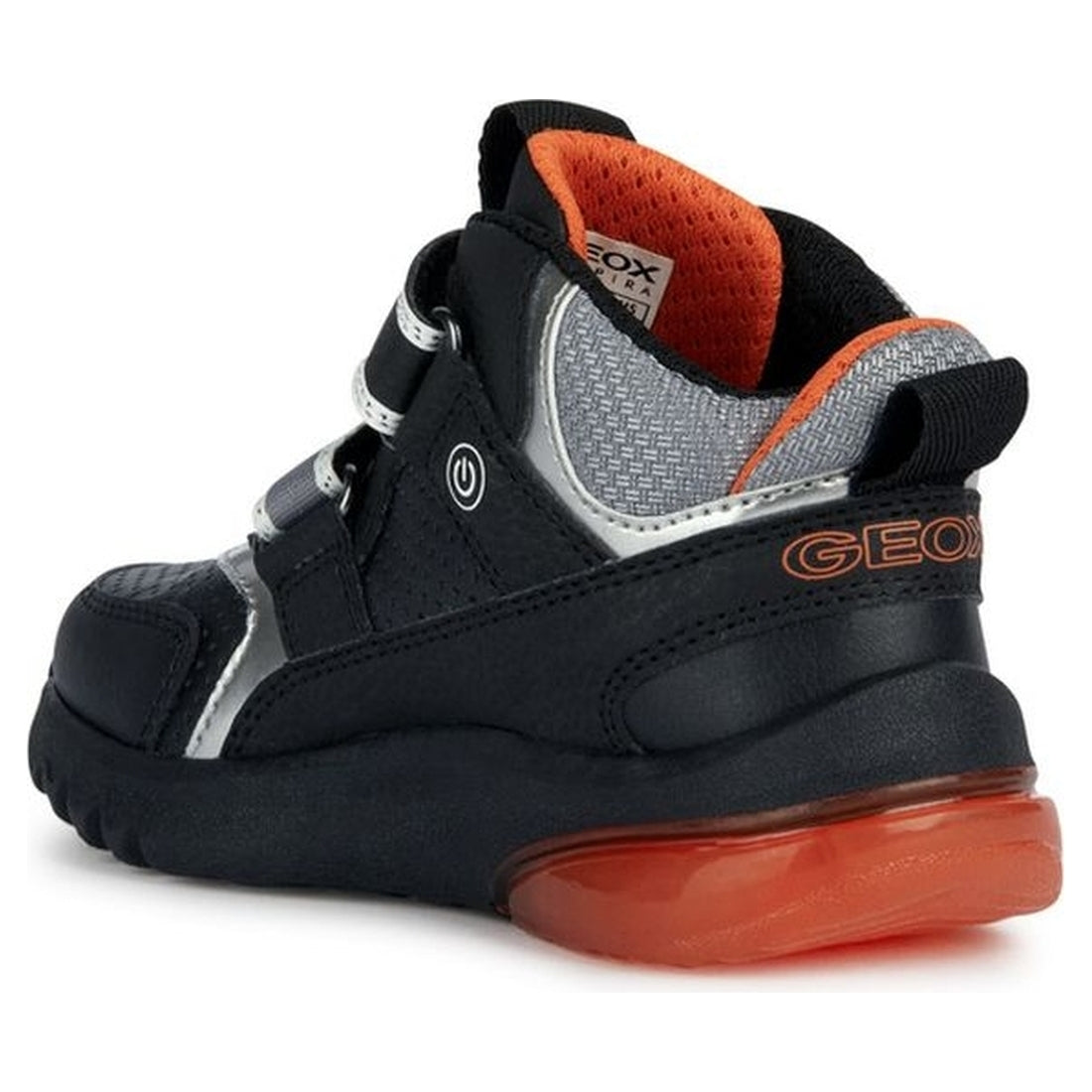 Geox boys black, orange ciberdron booties | Vilbury London