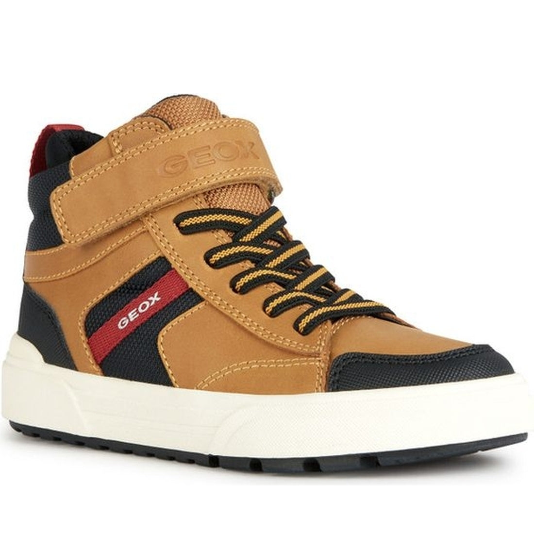 Geox boys black, dk yellow flexyper plus booties | Vilbury London