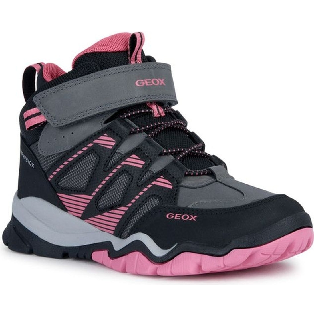 Geox girls anthracite, fuchsia montrack booties | Vilbury London