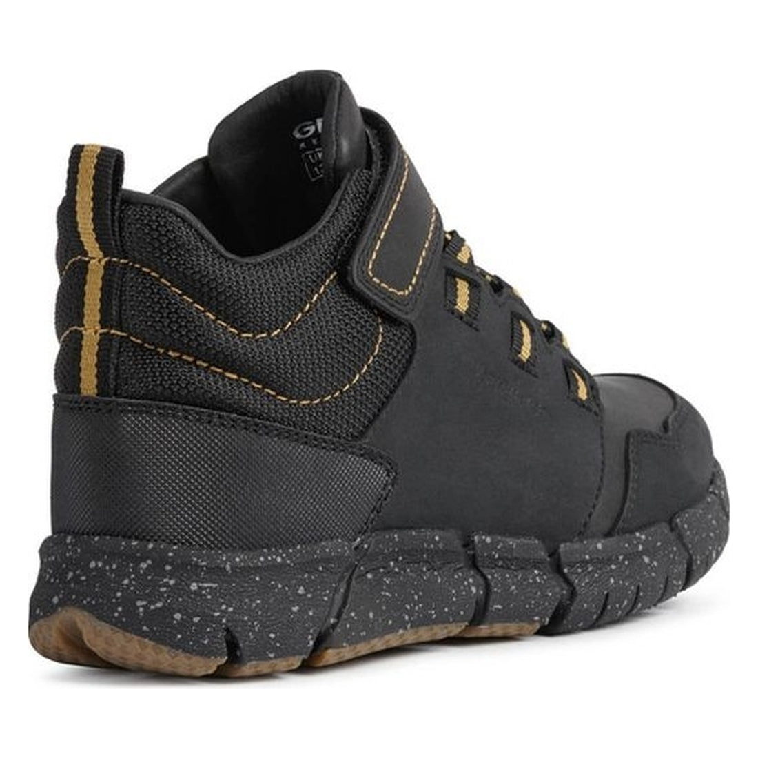 Geox boys black, dk yellow flexyper abx booties | Vilbury London