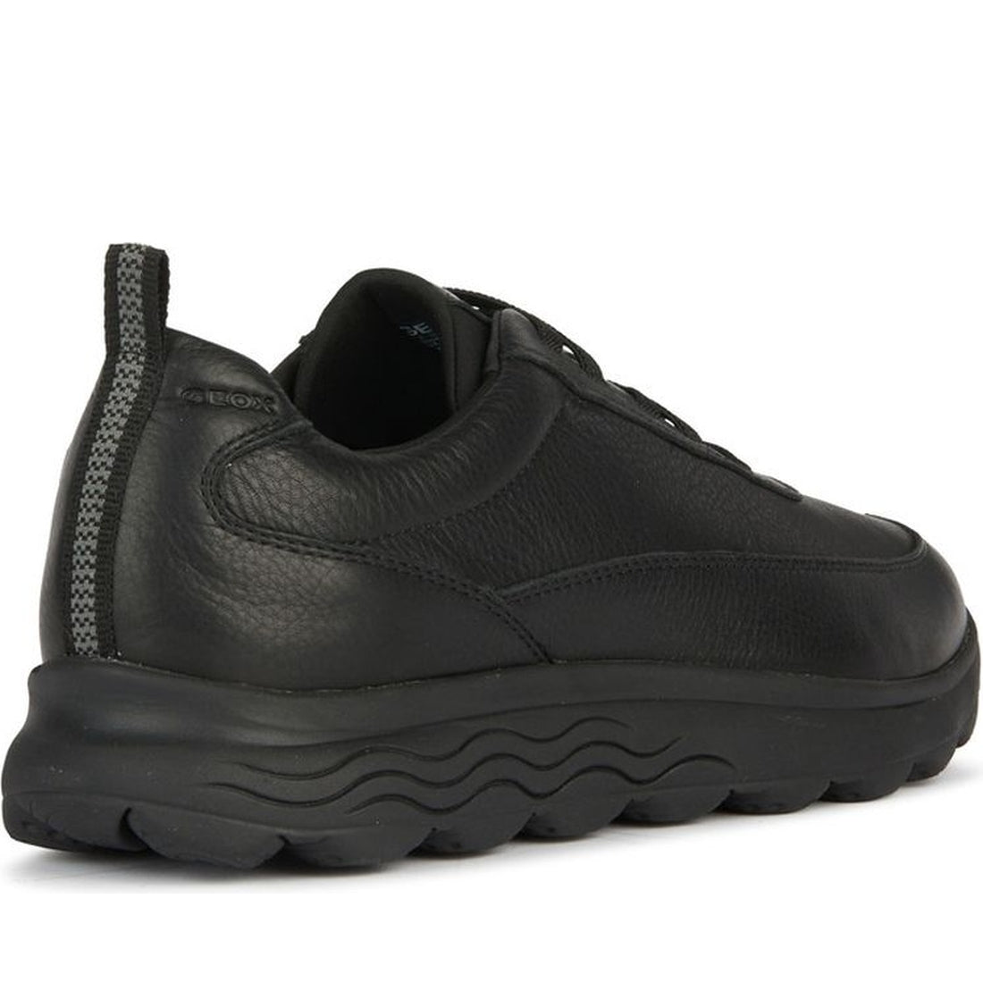 Geox mens black spherica sport shoe | Vilbury London