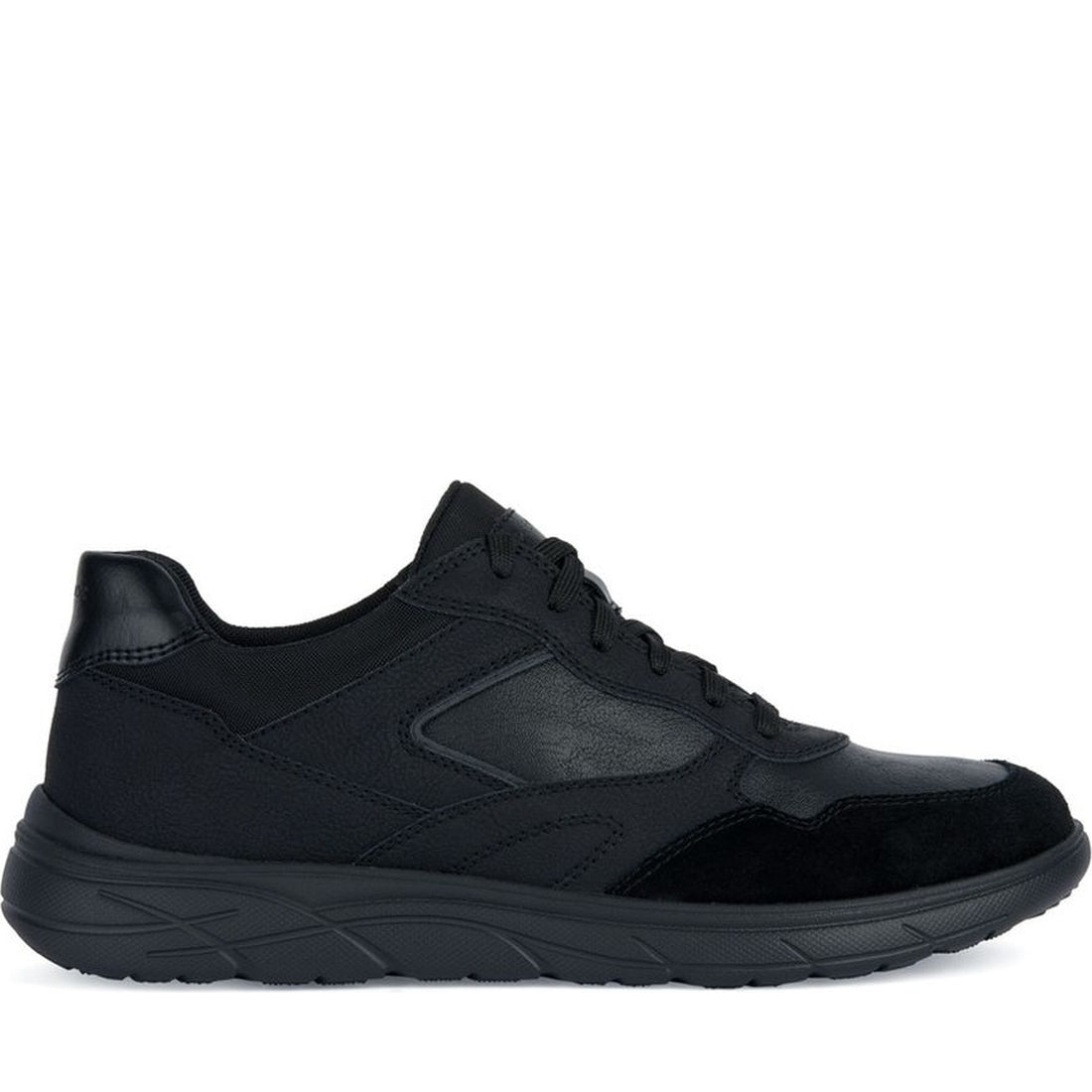 Geox mens black portello sport shoe | Vilbury London