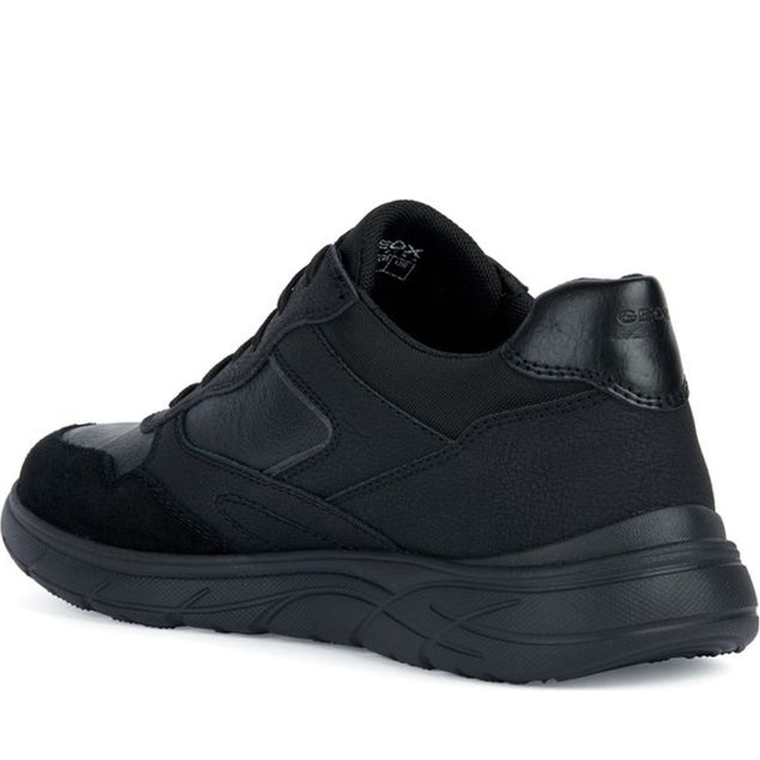 Geox mens black portello sport shoe | Vilbury London