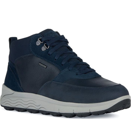 Geox mens navy spherica 4x4 abx booties | Vilbury London