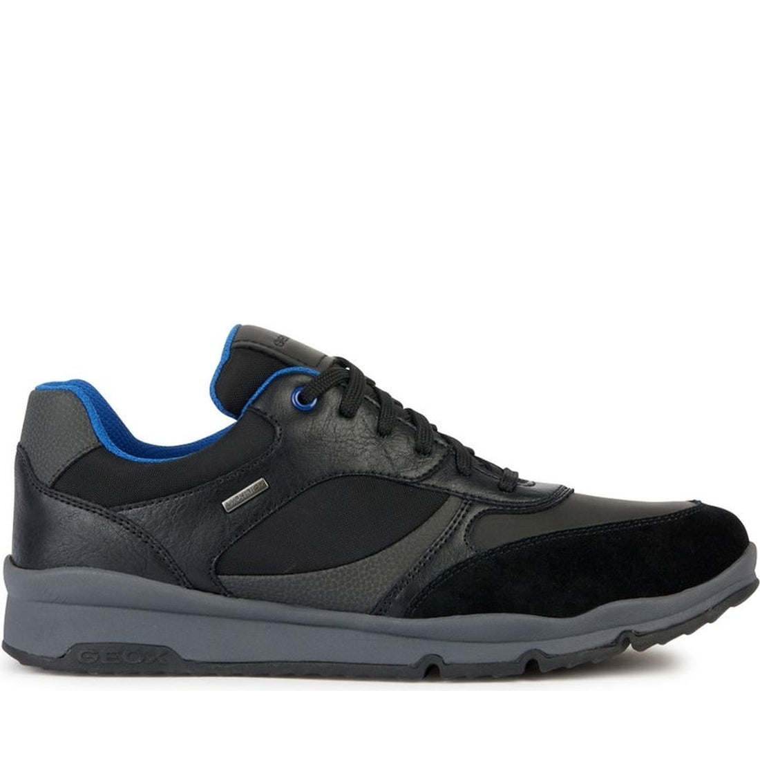 Geox mens black sandford abx sport shoe | Vilbury London