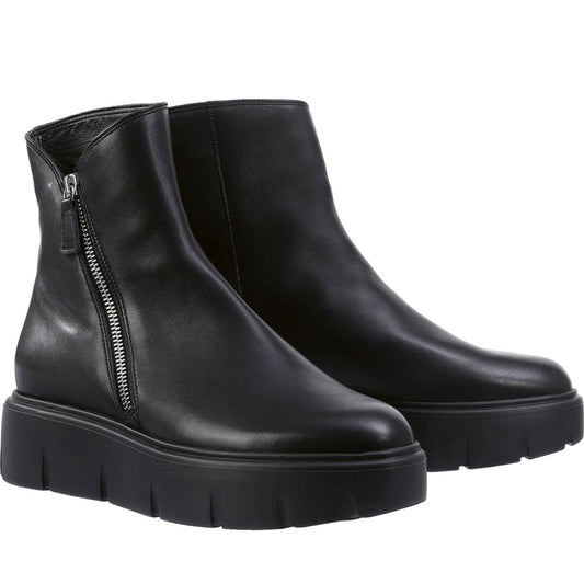 Hogl womens black travis booties | Vilbury London