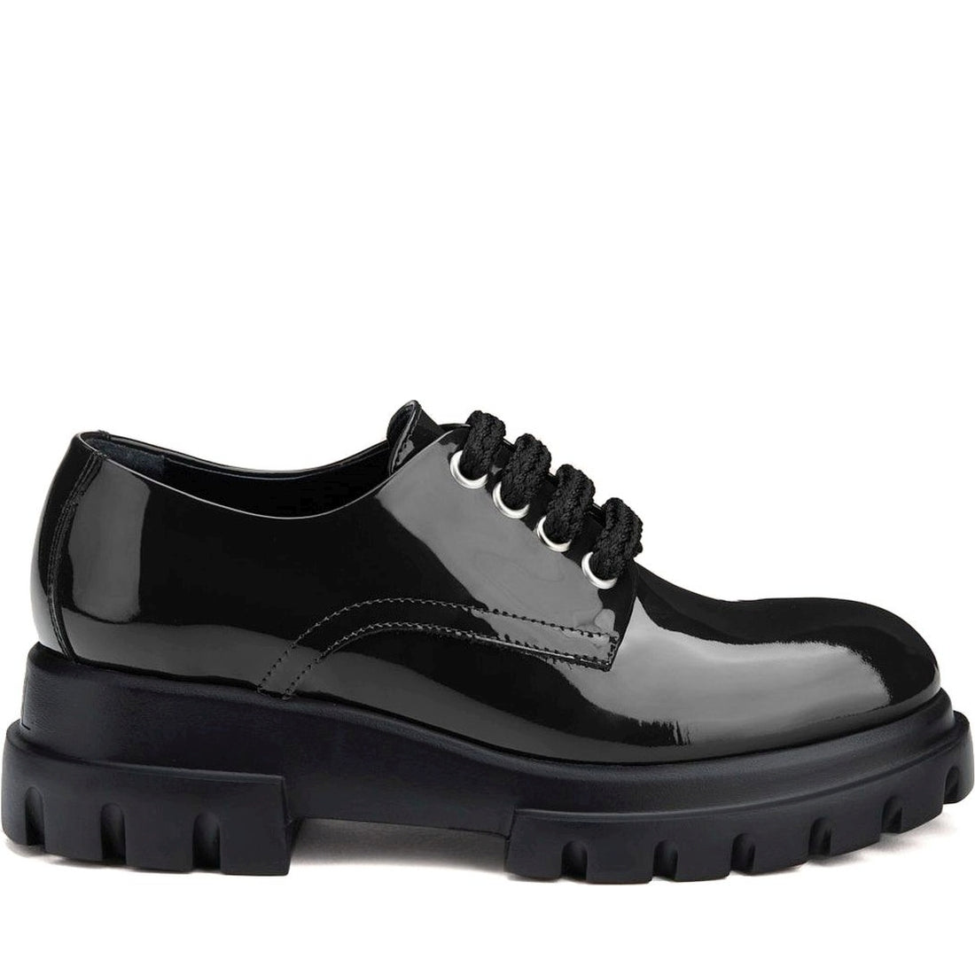 AGL womens black maxine lace up formal | Vilbury London