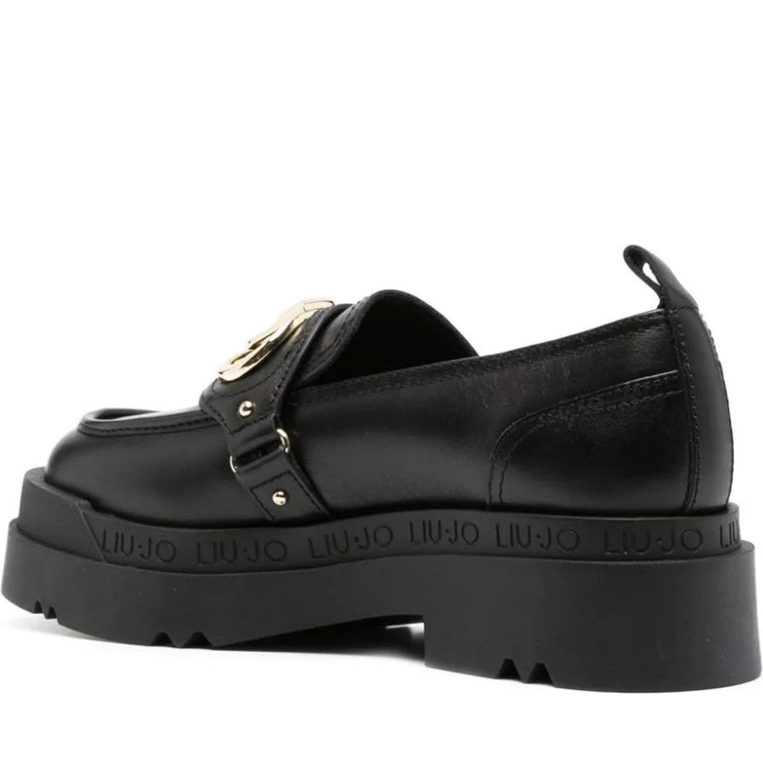 Liu Jo womens black love 41 loafer | Vilbury London