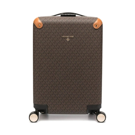 Michael Kors womens brn, acorn sm hardcase trolley | Vilbury London