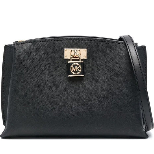 Michael Kors womens black md messenger bag | Vilbury London