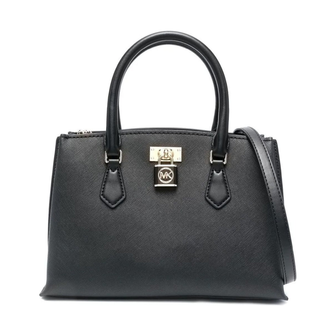 Michael Kors womens black sm satchel | Vilbury London