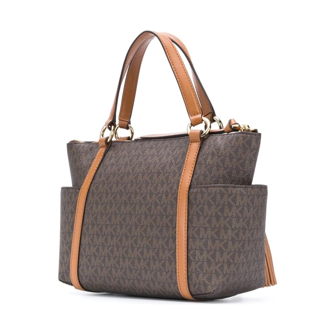 Michael Kors womens brn, acorn sm conv top-zip tote | Vilbury London