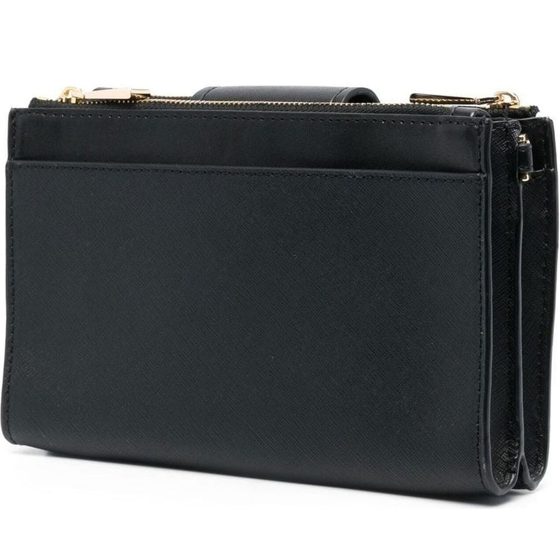 Michael Kors womens black sm dbl zip crossbody | Vilbury London