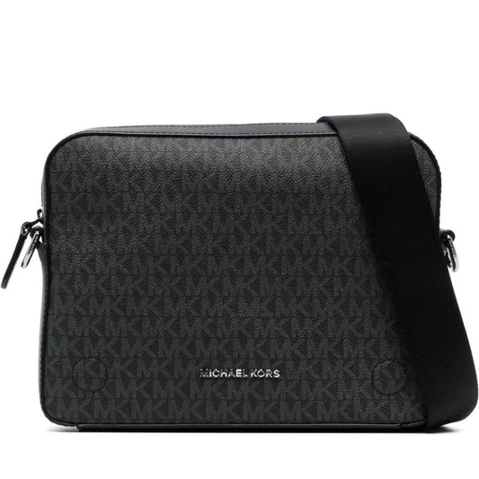 Michael Kors mens black dual crossbody | Vilbury London