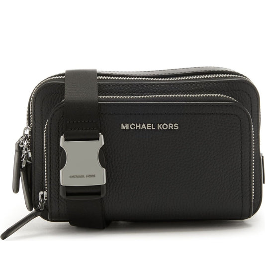 Michael Kors mens black sm belt bag | Vilbury London