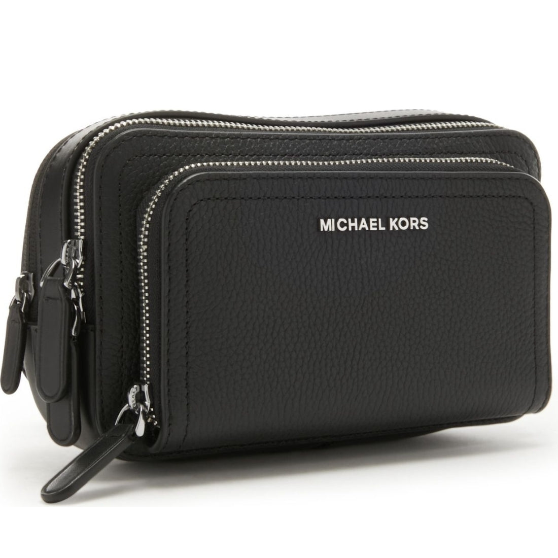 Michael Kors mens black sm belt bag | Vilbury London