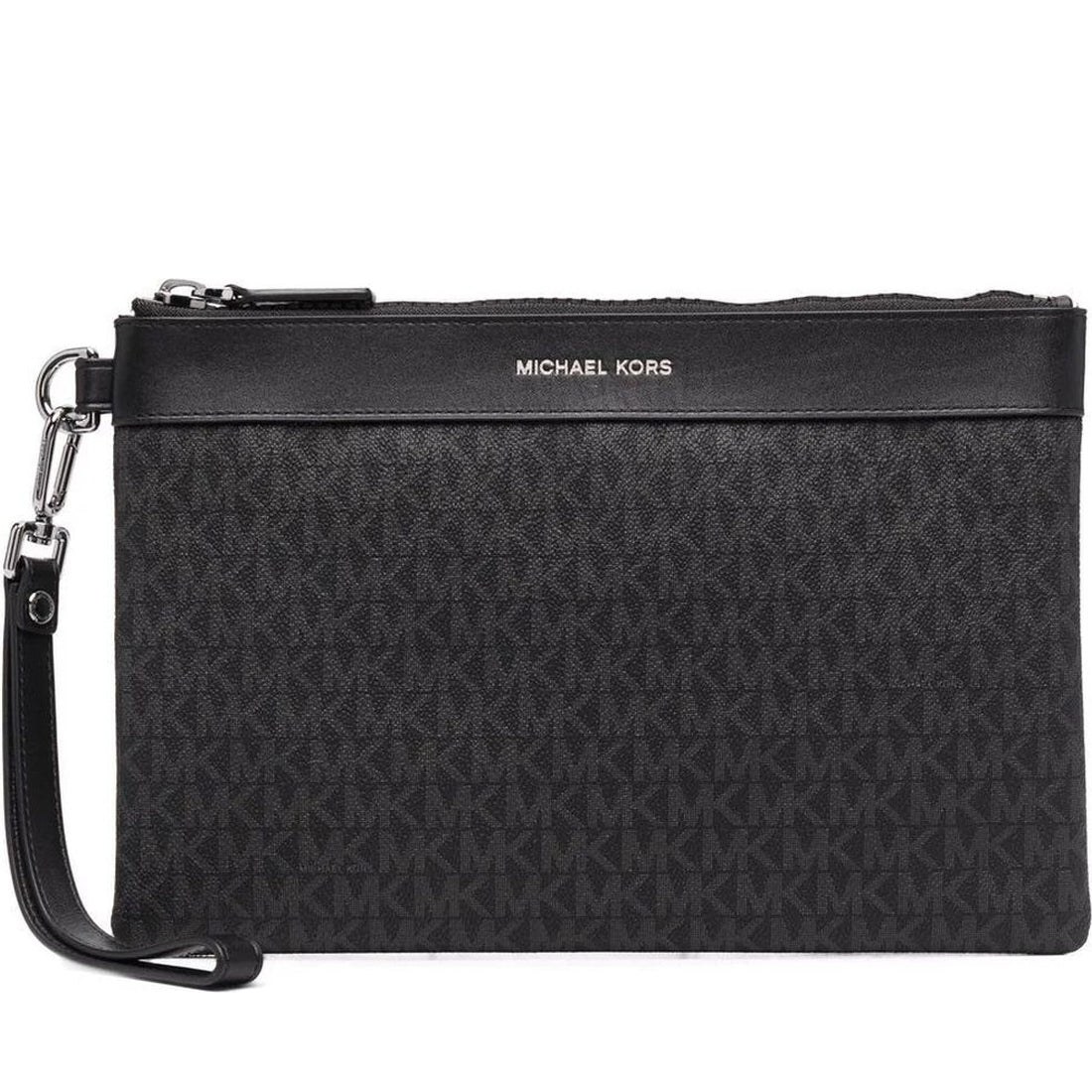 Michael Kors mens black travel pouch | Vilbury London