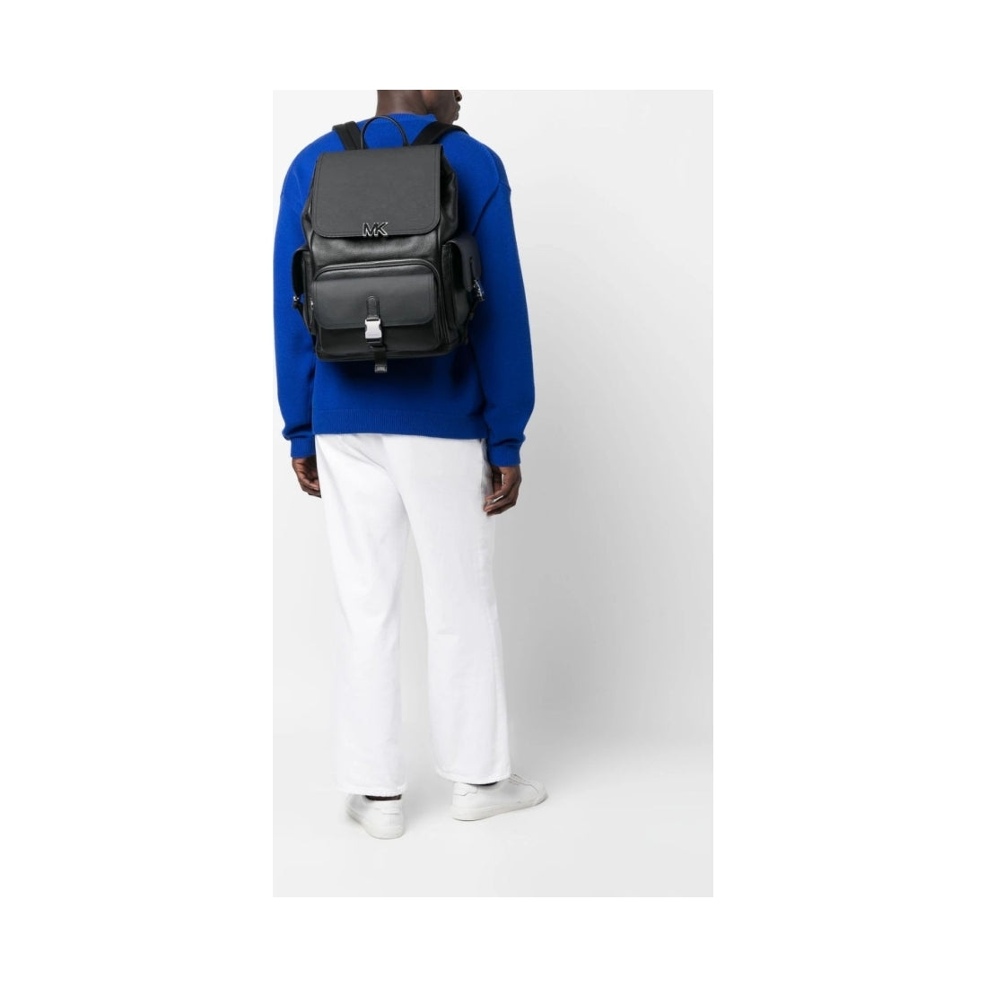 Michael Kors mens black utility rucksack backpack | Vilbury London