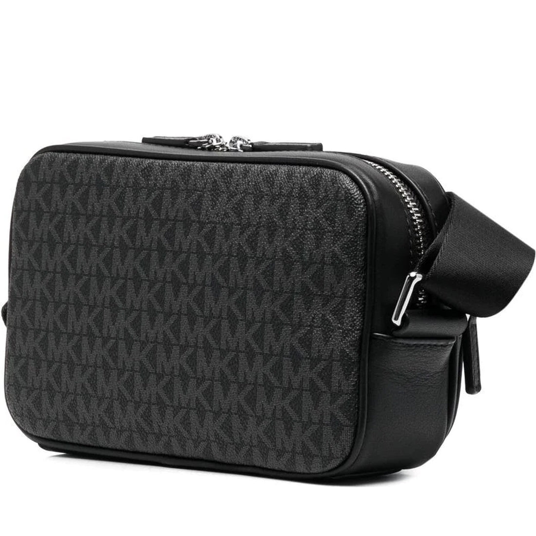 Michael Kors mens black camera bag with pouch | Vilbury London