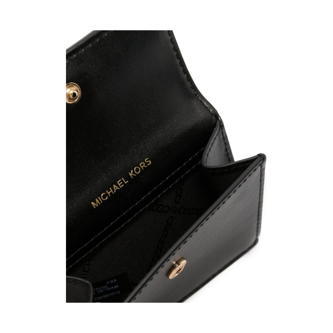 Michael Kors womens black sm flap card case | Vilbury London