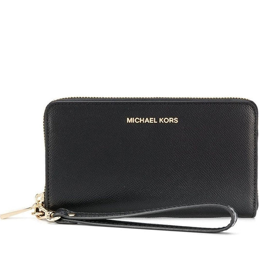 Michael Kors womens black lg coin mf phone case | Vilbury London