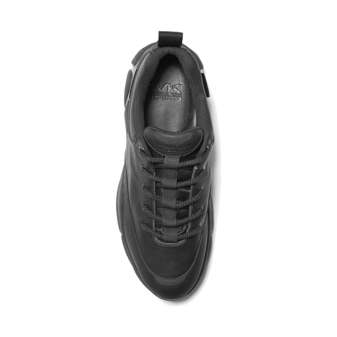 Michael Kors mens black logan trainer | Vilbury London