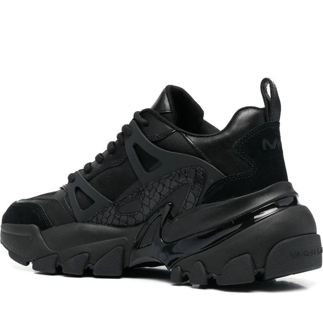 Michael Kors mens black nick trainer | Vilbury London