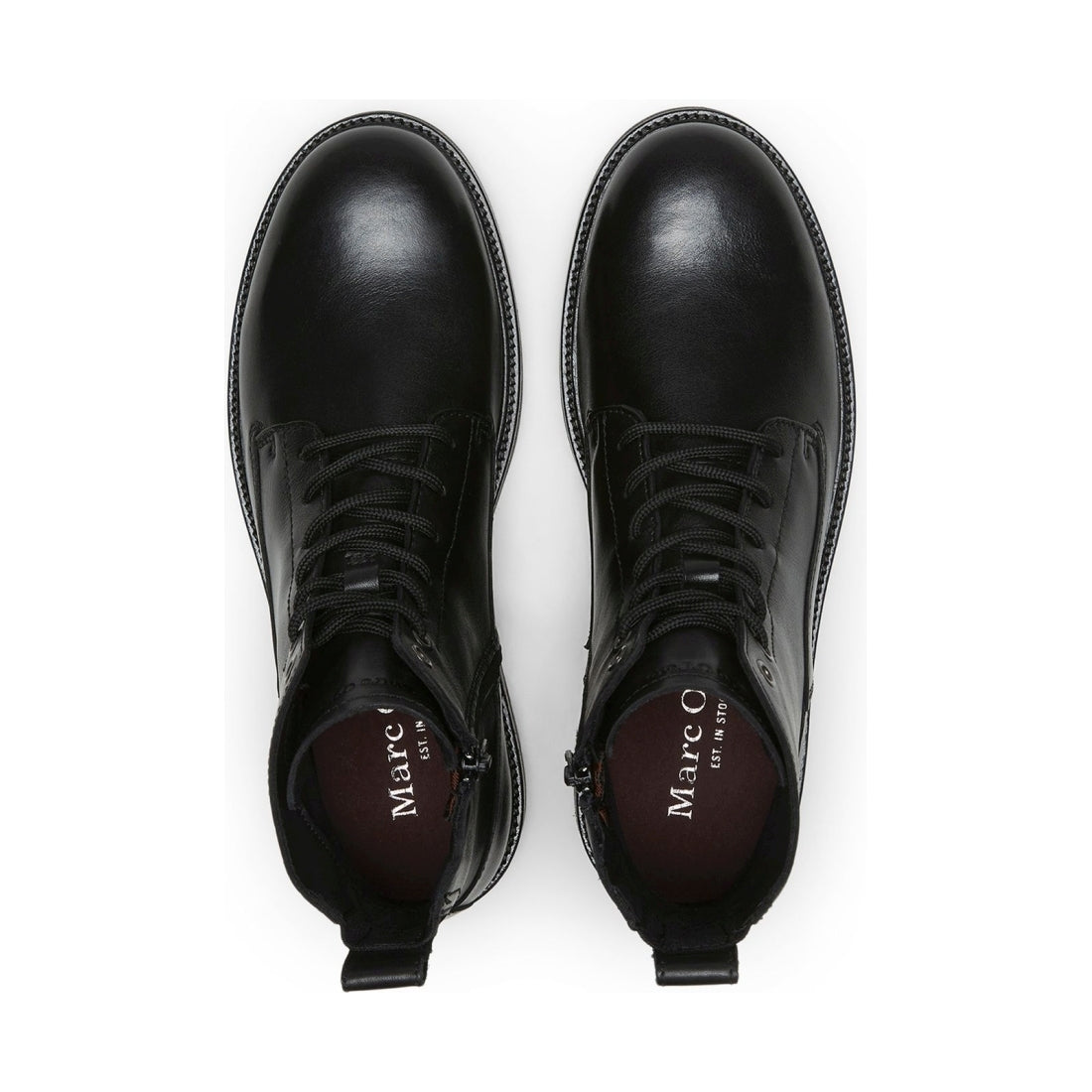 Marc O'Polo mens black mod. rony 3a booties | Vilbury London