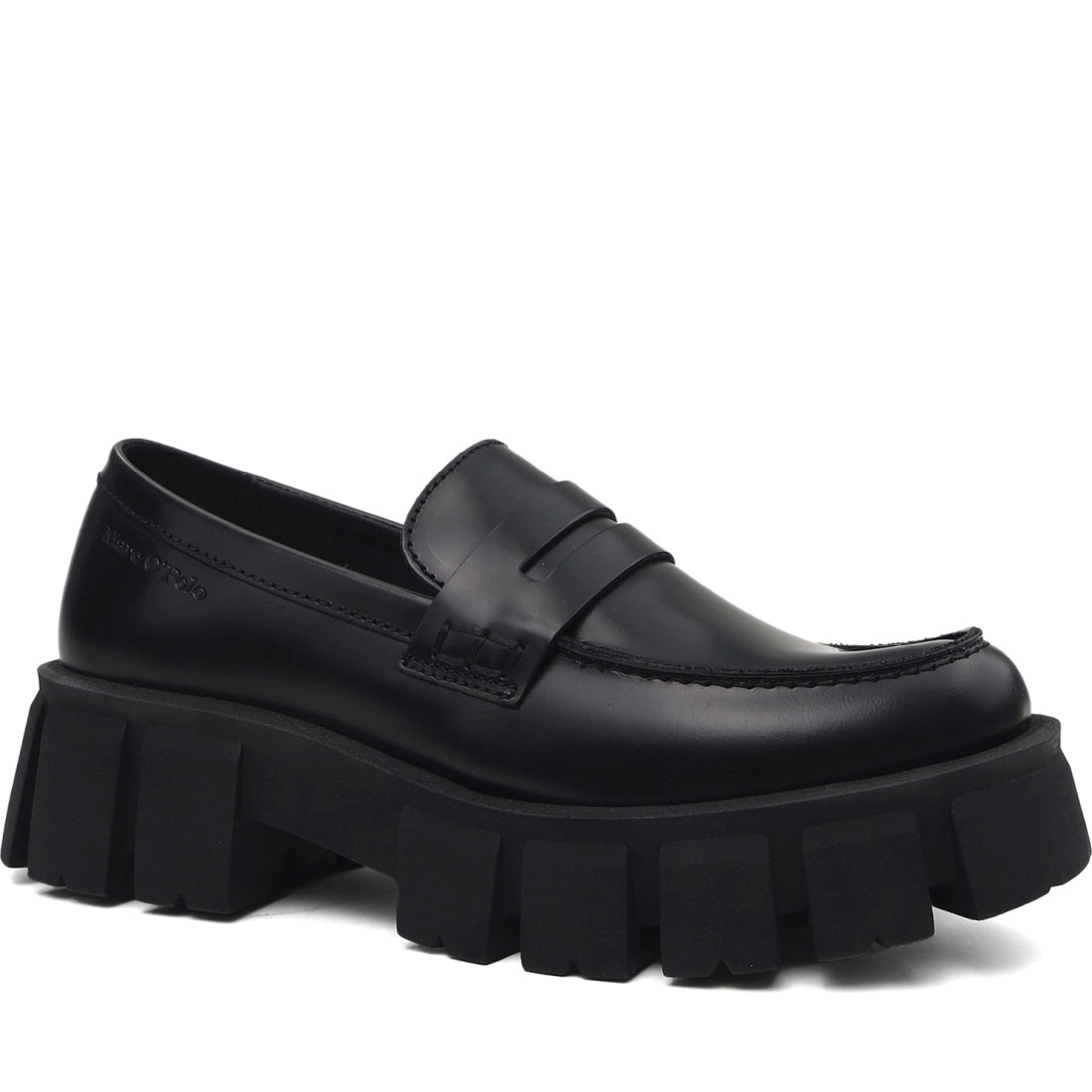 Marc O'Polo womens black mod. lisbet 19e loafers | Vilbury London