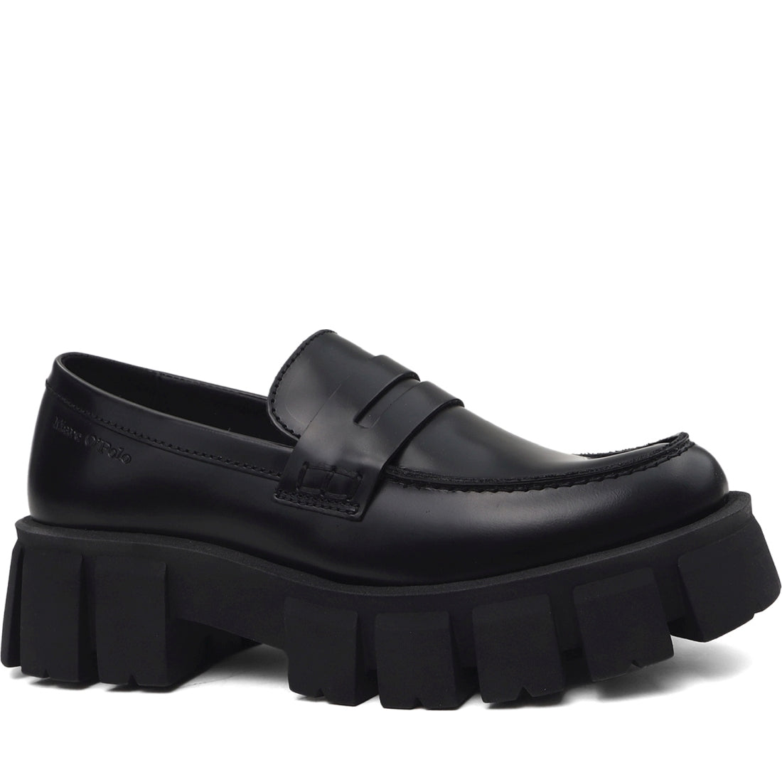 Marc O'Polo womens black mod. lisbet 19e loafers | Vilbury London