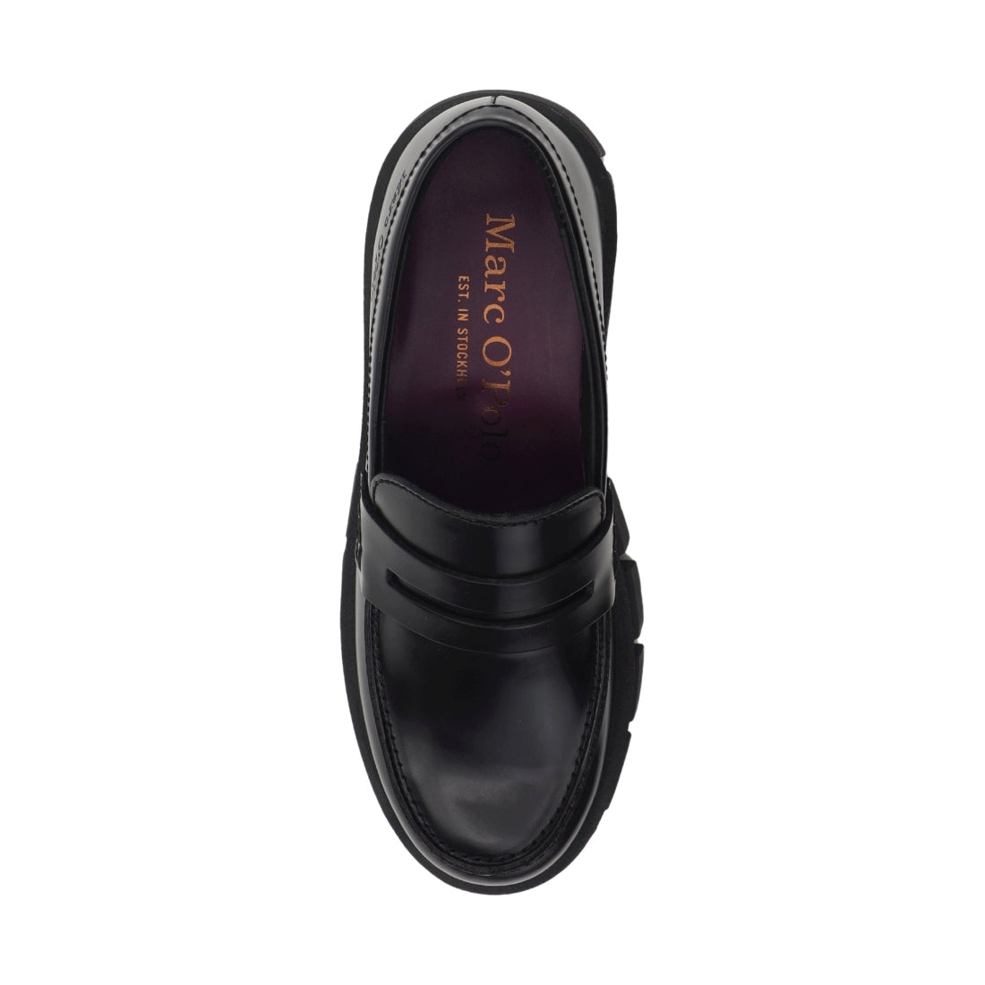 Marc O'Polo womens black mod. lisbet 19e loafers | Vilbury London