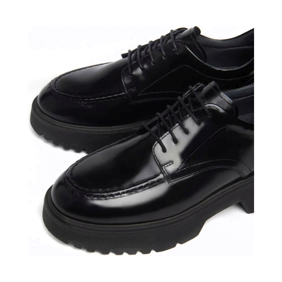 NeroGiardini womens black college loafers | Vilbury London