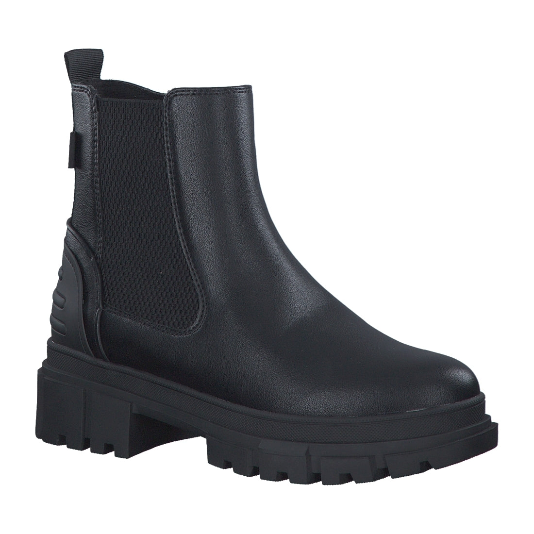 s.Oliver womens black casual closed booties | Vilbury London