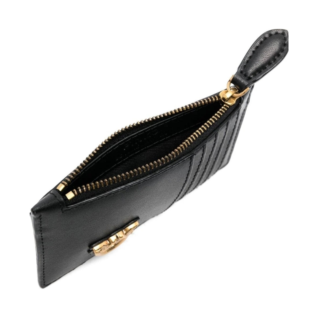 PINKO womens black airone cardholder | Vilbury London