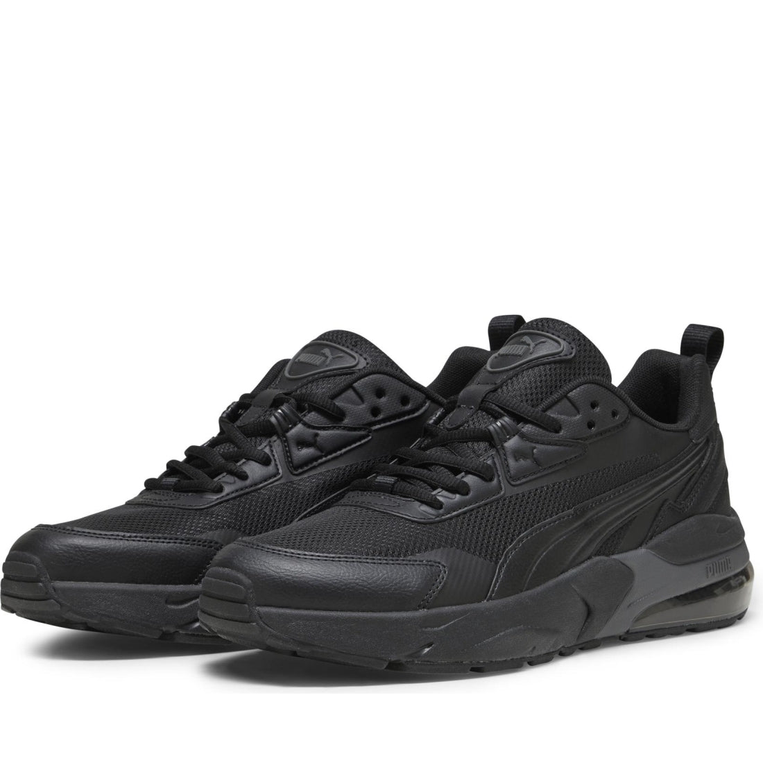 Puma mens black vis2k leisure trainers | Vilbury London