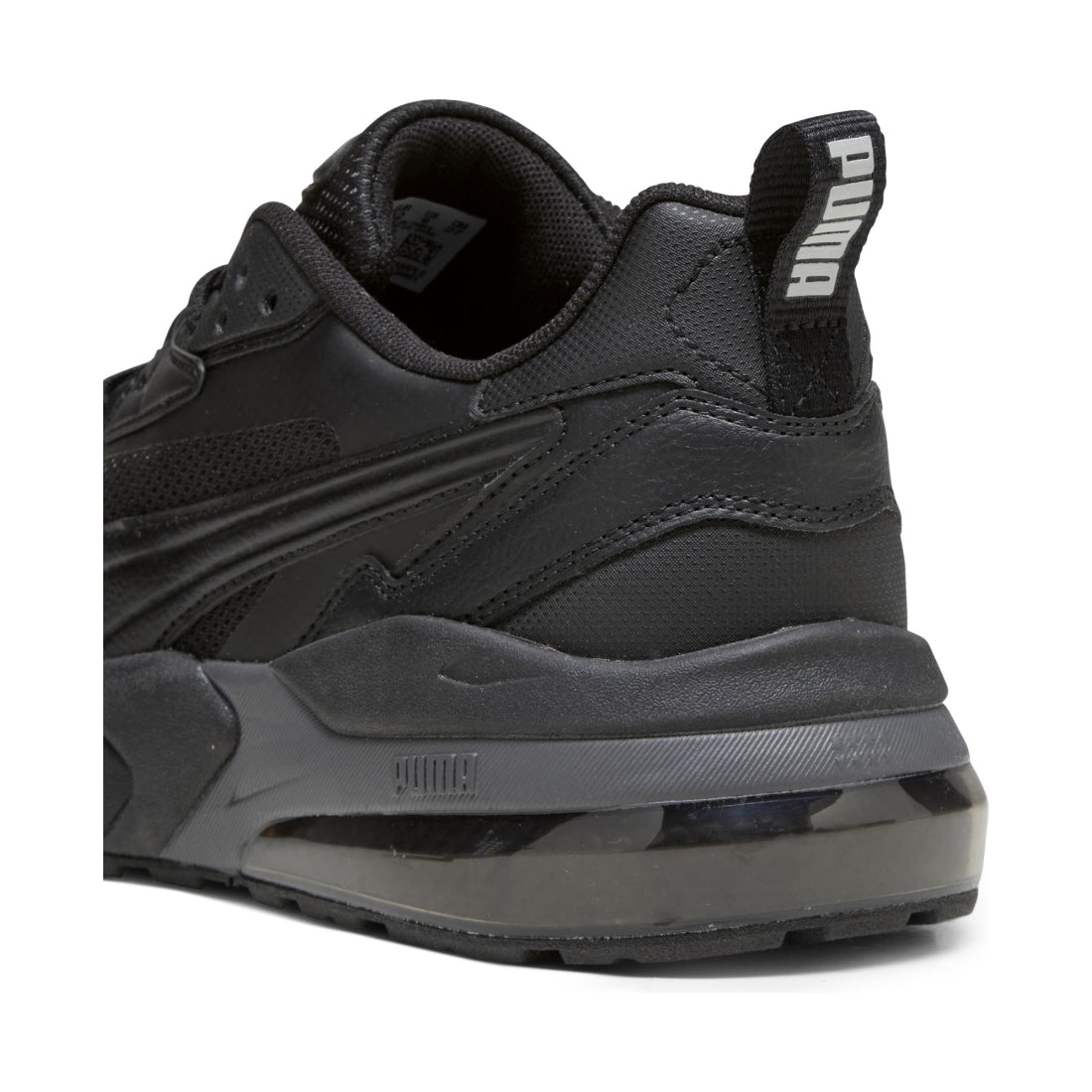 Puma mens black vis2k leisure trainers | Vilbury London