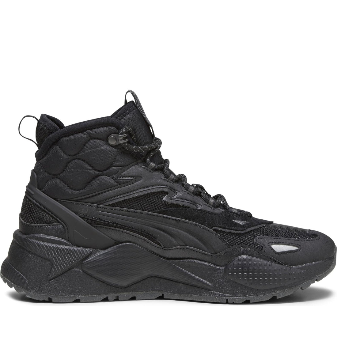 Puma mens black shadow gray rs-x hi booties | Vilbury London