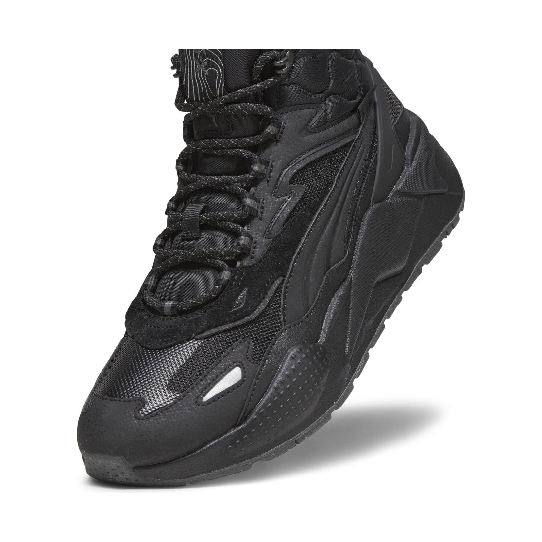 Puma mens black shadow gray rs-x hi booties | Vilbury London