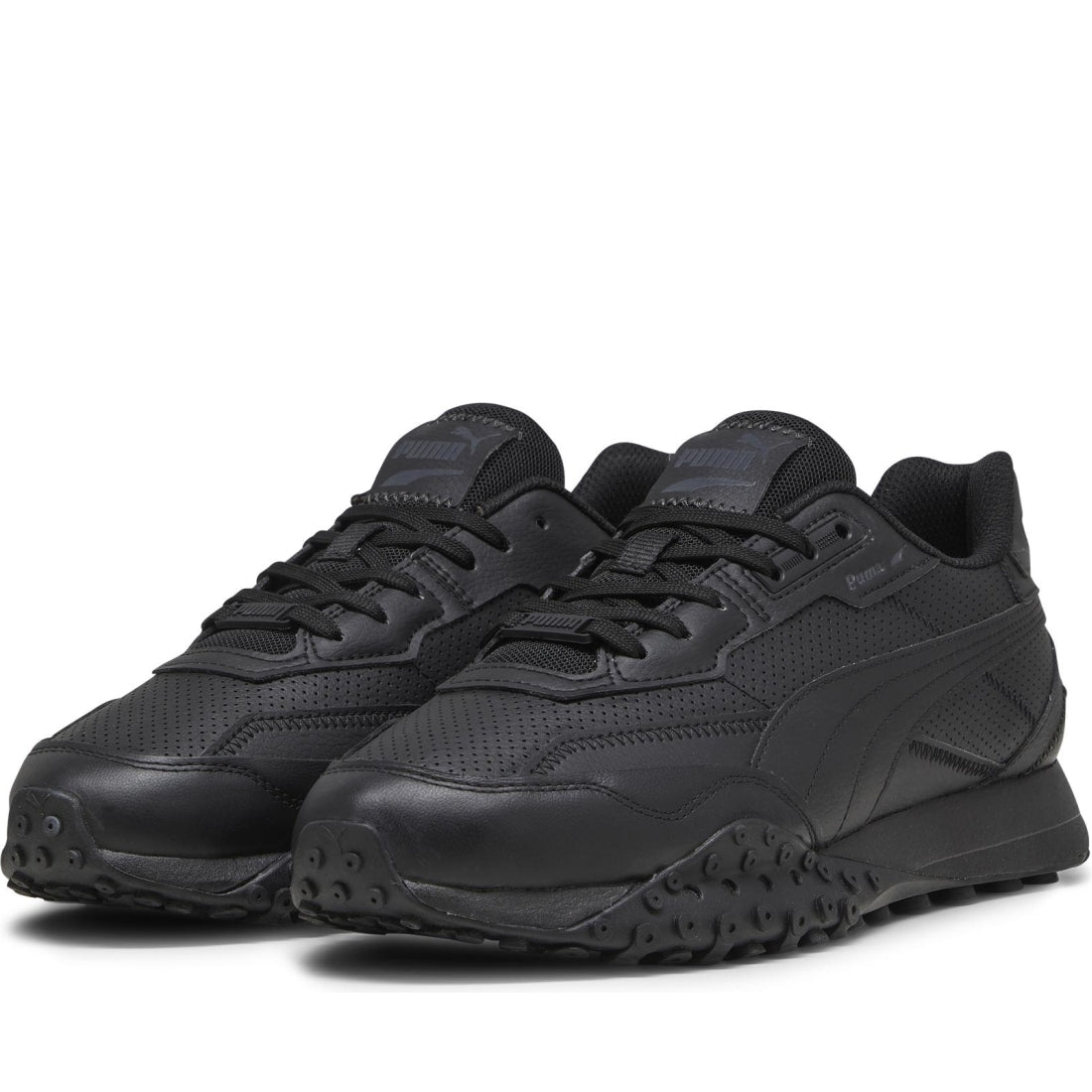 Puma mens black shadow gray blacktop rider leisure | Vilbury London