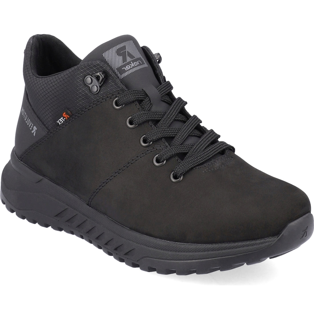 Rieker mens black casual closed booties | Vilbury London