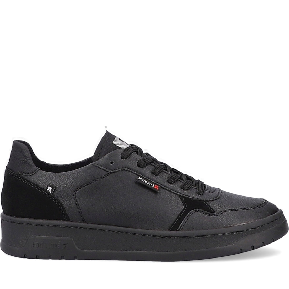 Rieker mens black casual closed sport shoe | Vilbury London