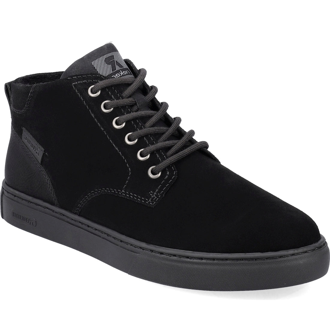 Rieker mens black casual closed booties | Vilbury London