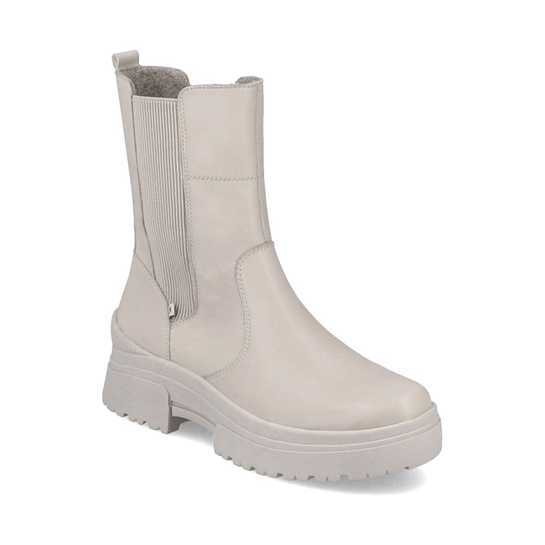 Rieker womens beige casual closed booties | Vilbury London