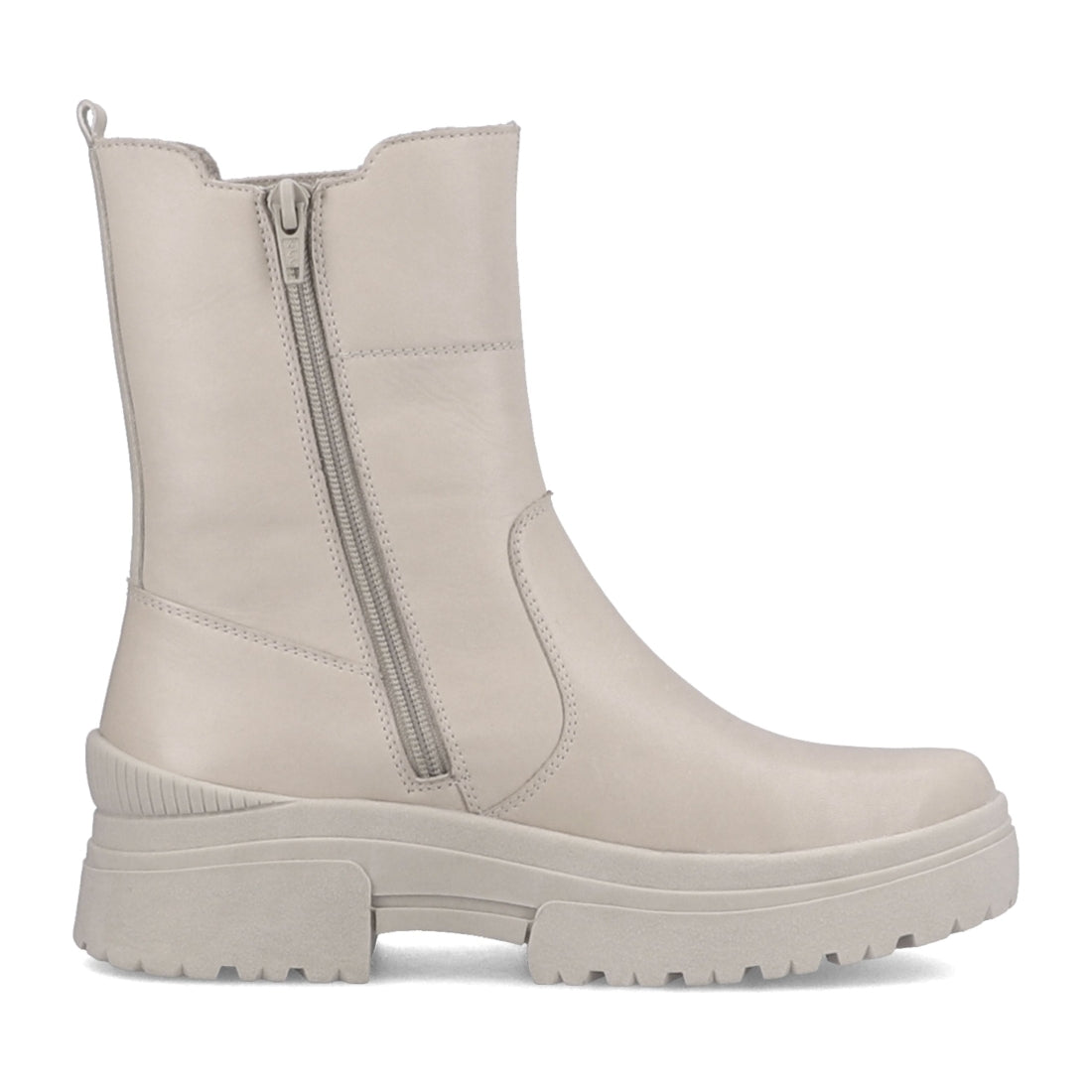 Rieker womens beige casual closed booties | Vilbury London