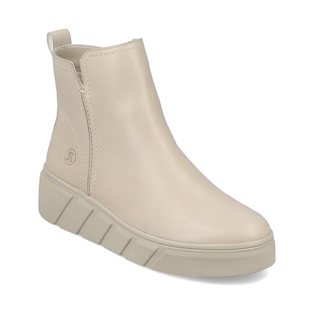 Rieker womens beige casual closed booties | Vilbury London