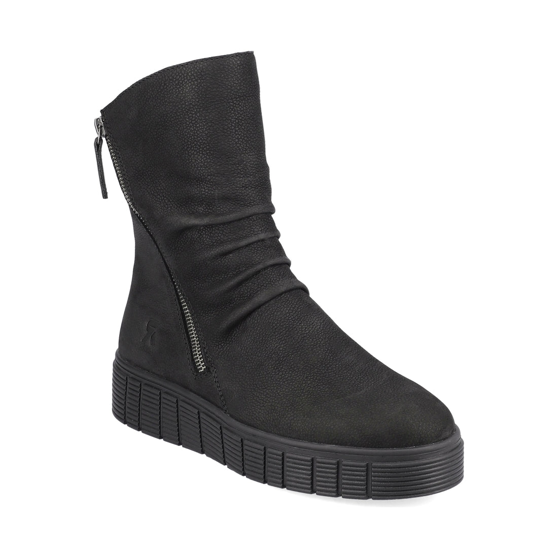 Rieker womens black casual closed booties | Vilbury London