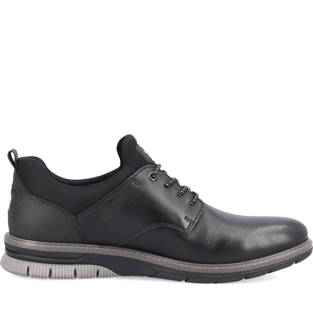 Rieker mens black casual closed sport shoe | Vilbury London